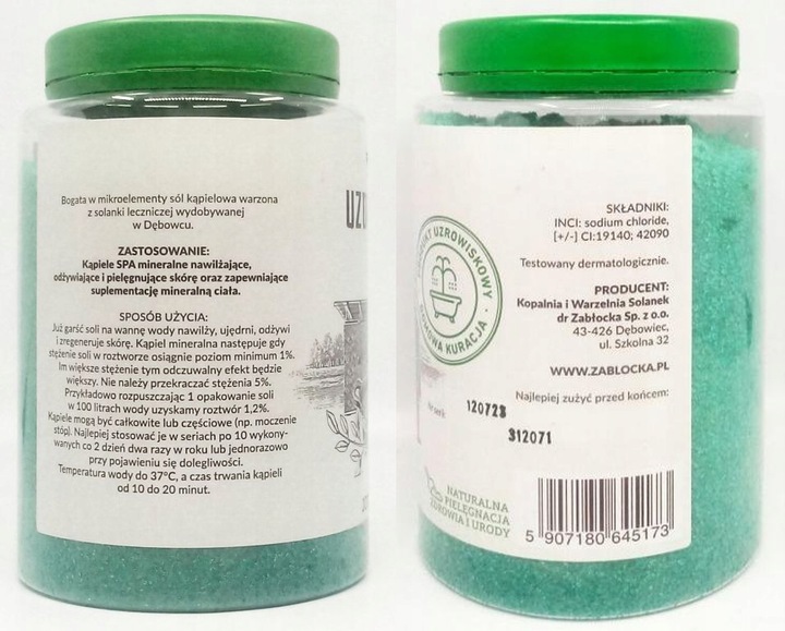 ZABŁOCKA SÓL UZDROWISKOWA JODOWO-BROMOWA KĄPIEL