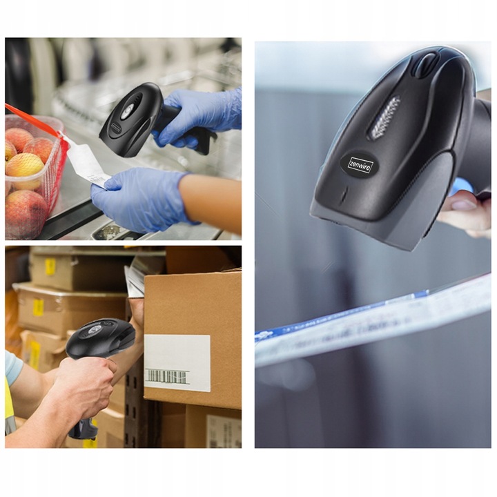 Czytnik Skaner Kodów Kreskowych Stacjonarny Laserowy EAN USB Przewodowy 1D