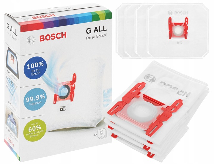 Worki do odkurzacza Bosch G ALL BBZ41FGALL Serie 2, 4, 6 GL30 GL45