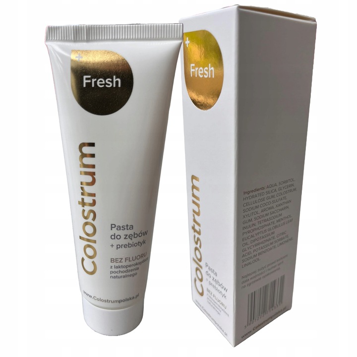 2x Colostrum dla Dzieci Junior PROBIOTYK i Colostrum FRESH pasta do zębów