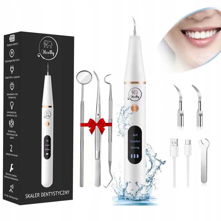 SKALER ULTRADŹWIĘKOWY DO ZĘBÓW DENTYSTYCZNY SMART USUWANIE KAMIENIA