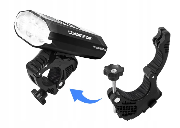 LAMPKA ROWEROWA MOCNE ŚWIATŁO LED przód tył latarka AKUMULATOR USB-C ROWER