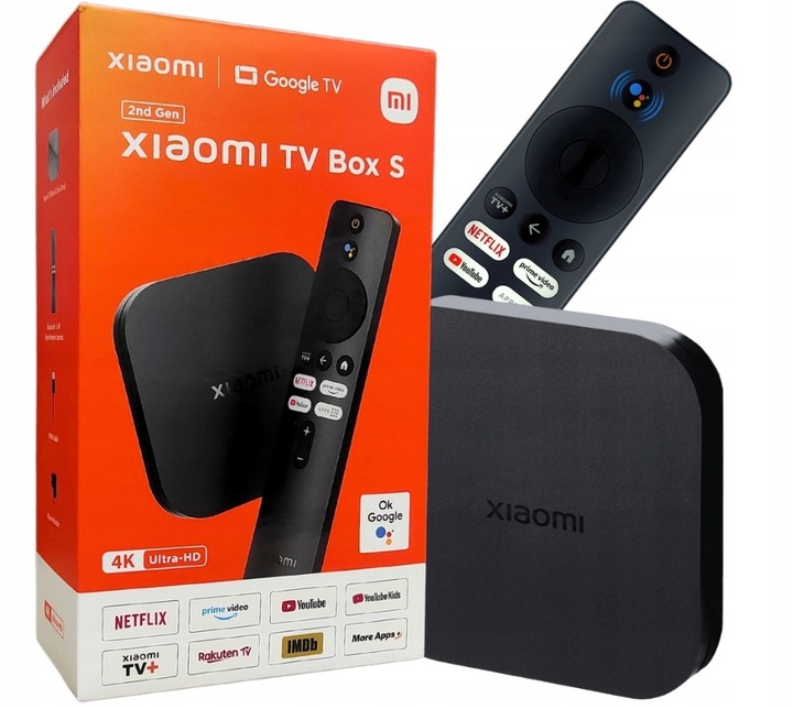 Odtwarzacz multimedialny Xiaomi Mi Box S 2-Gen 4K Smart TV WiFi HDMI USB