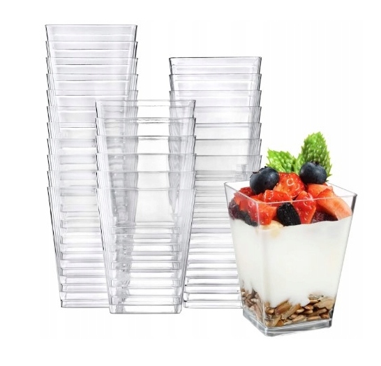 FINGERFOOD POJEMNIKI PUCHARKI NA DESERKI monoporcje 150ml 24szt