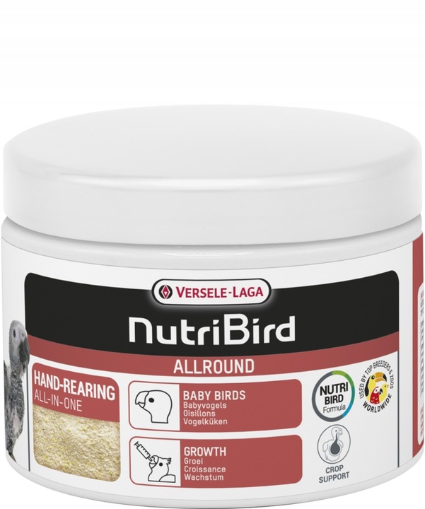 Pokarm dla piskląt papug NutriBird Allround 250 g + strzykawka do karmienia