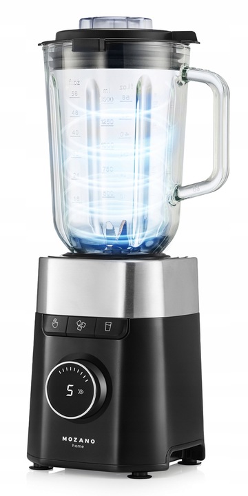 BLENDER KIELICHOWY SZKLANY MŁYNEK 2 BIDONY MOCNY 2700W TURBO 2,2L