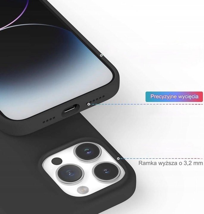 Plecki do iPhone 15 etui obudowa silicone case KREDOWY RÓŻOWY