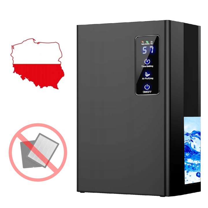 Osuszacz powietrza ULTRA WYDAJNY AUTOMATYCZNY DOMOWY pochłaniacz