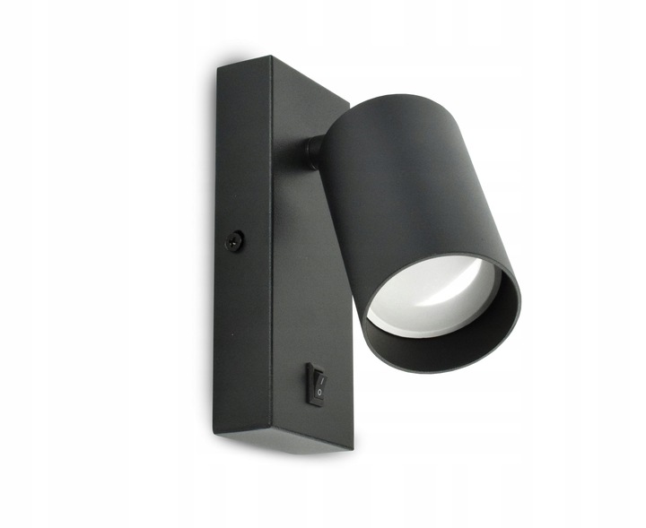 Lampa Ścienna Kinkiet z Włącznikiem Tuba Metal SPOT LED GU10