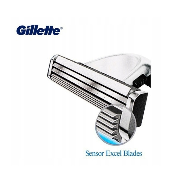 Gillette Sensor Excel Wkłady Ostrza Wymienne-10szt