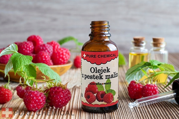 ZESTAW DO OPALANIA OLEJEK Z PESTEK MALIN 100ml OLEJ Z NASION MARCHWI 100ml