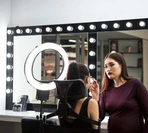 Krzesło do Makijażu Make-Up Aluminiowe + Zagłówek