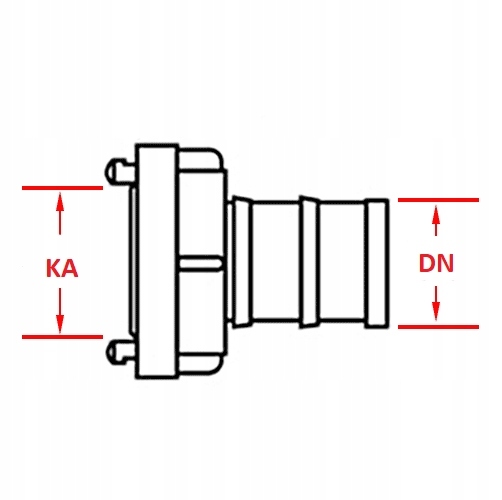 Złącze strażackie STORZ Pod wąż DN 50mm 2” / KA66