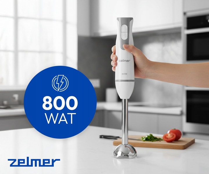 BLENDER RĘCZNY ZELMER KUCHENNY WIELOFUNKCYJNY MIKSER BIDON ROBOT TURBO