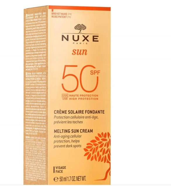 NUXE SUN Zachwycający krem do twarzy SPF 50, 50 ml