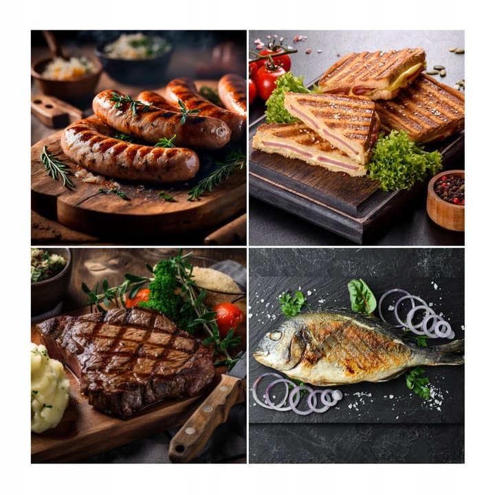 Grill elektryczny VERTENZ opiekacz do kanapek toster stal nierdzewna