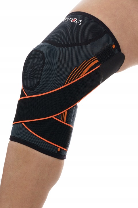 ORTEZA KOLANA STABILIZATOR WSPARCIEM RZEPKI OPASKA NA KOLANO ELASTYCZNA