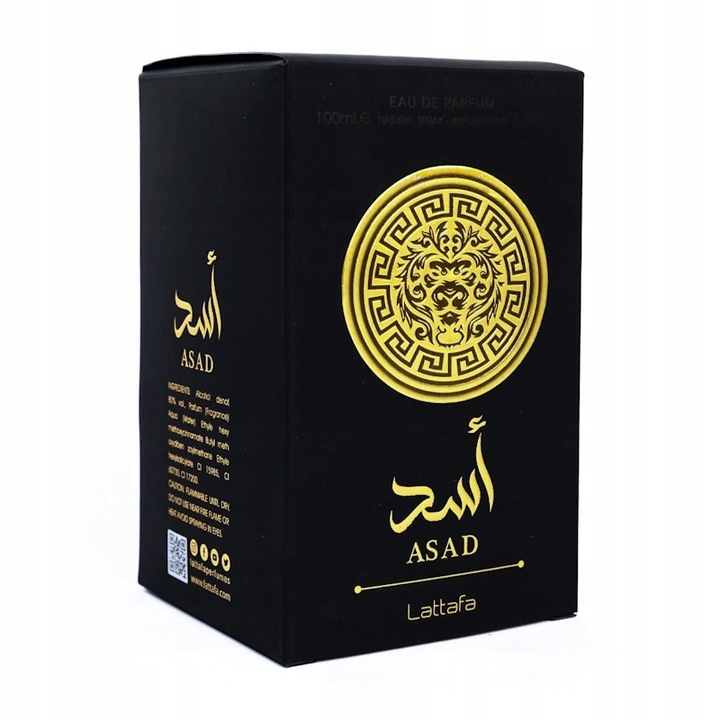 Lattafa Asad 100 ml EDP męska czarna woda perfumowana arabska