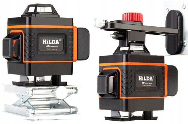POZIOMICA LASEROWA 360° LASER KRZYŻOWY 4D + STATYW