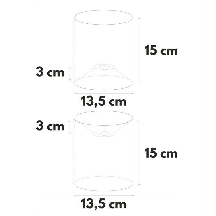Abażur Klosz do lampy stojącej / wiszącej BIAŁY