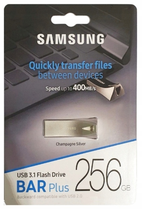 Pendrive Samsung 256 GB BAR Plus USB 3.1 400MB/s