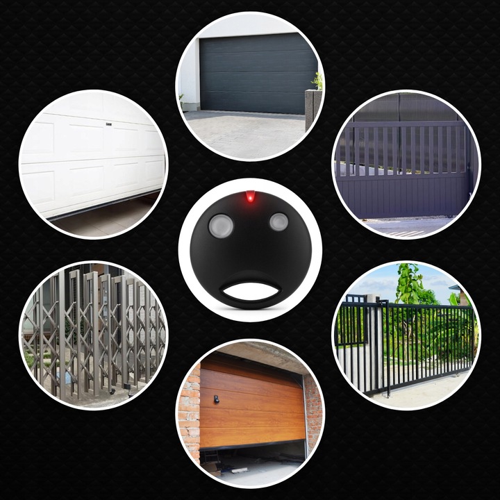 PILOT DO BRAMY GARAŻOWEJ NICE SMILO 2KANAŁY 433MHZ ZAMIENNIK BRELOK OKRĄGŁY