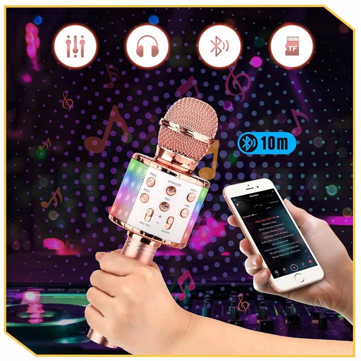 MIKROFON DLA DZIECI mikrofon KARAOKE mikrofon bezprzewodowy Z GŁOŚNIKIEM