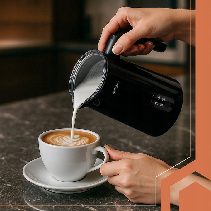 SPIENIACZ DO MLEKA ELEKTRYCZNY RUHHY DZBANKOWY Z PODGRZEWACZEM 4 TRYBY