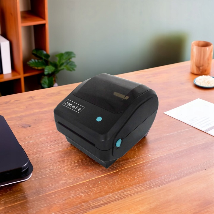 Drukarka Termiczna Etykiet Kurierskich Samoprzylepnych WiFi Bluetooth USB