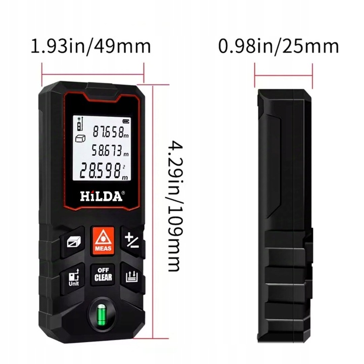 DALMIERZ LASEROWY HILDA S50 50M CYFROWY MIERNIK ODLEGŁOŚCI