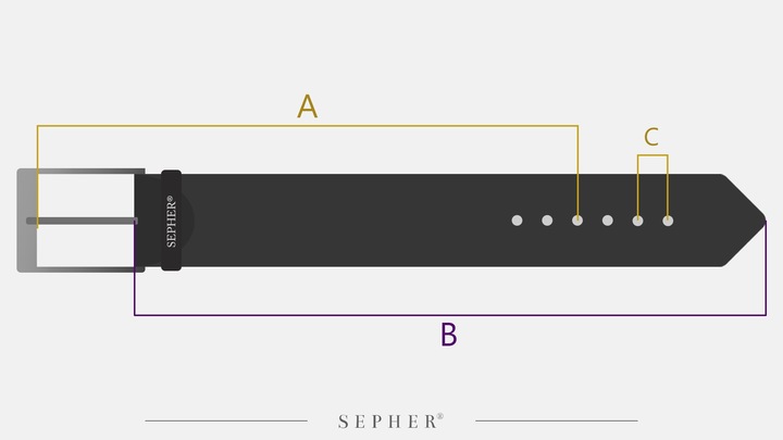 Pasek SKÓRZANY męski Klamra automat RUDY do spodni