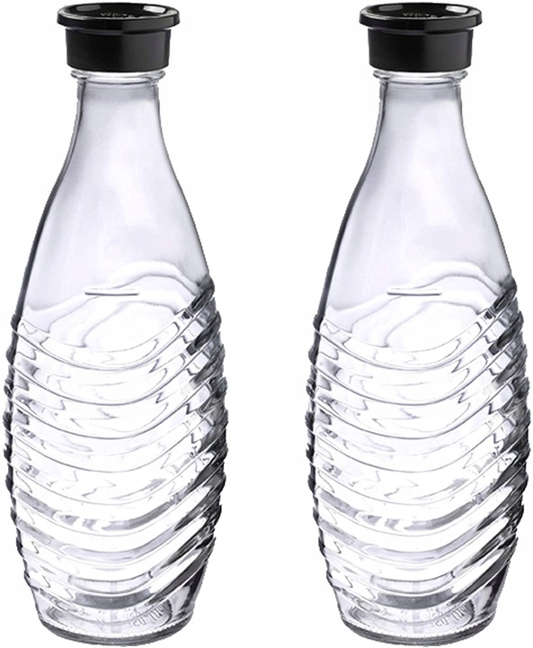 2 Szklane Butelki Karafki SodaStream Crystal Penguin 0,6L
