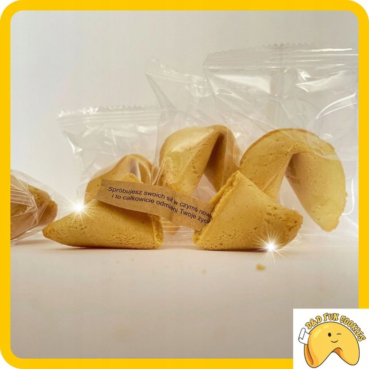 CHIŃSKIE CIASTECZKA Z WRÓŻBĄ klasyczne 100 sztuk MAGIA PRZEZNACZENIA