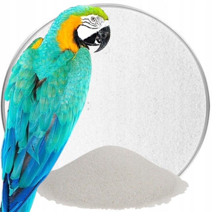 Biały Piasek Dla Papug Kanarków Od Producenta Pył Kąpielowy 15 KG Naturalny