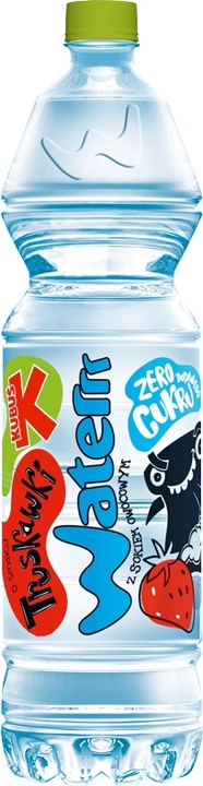 Kubuś Water Napój o smaku truskawki 1,5 l 6 sztuk