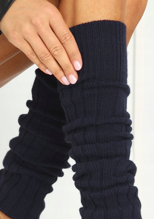 Getry Damskie na Nogi Wełna Ocieplacze na Łydki Ciepłe Cerber