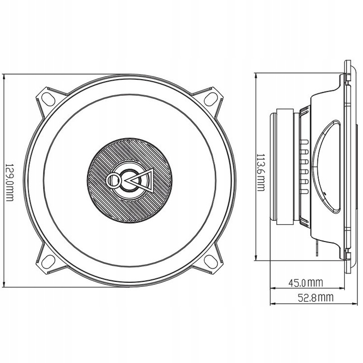 Głośniki samochodowe JBL Stage3 527F 130 mm 200W 3 Ohm 2-drożne