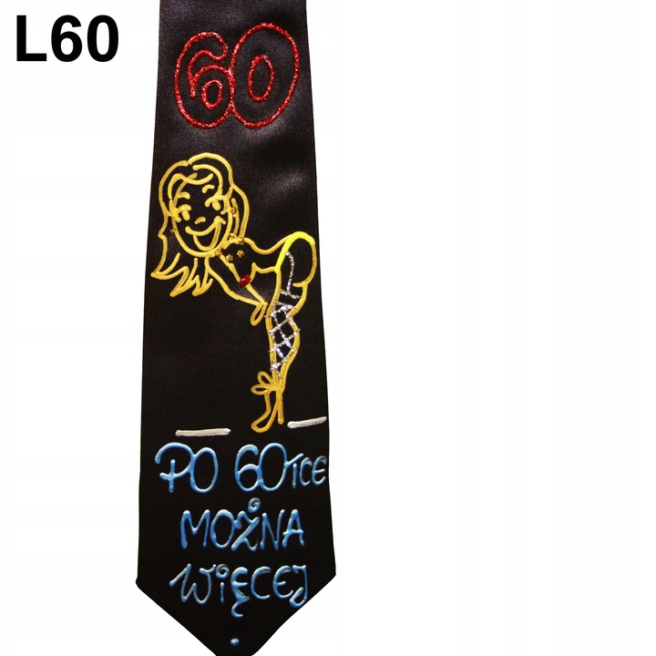 PREZENT NA URODZINY KRAWAT 18 30 40 50 60 70