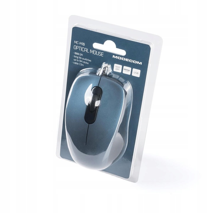 Mysz MODECOM M10 M-MC-0M10-400 (optyczna; 1000 DPI