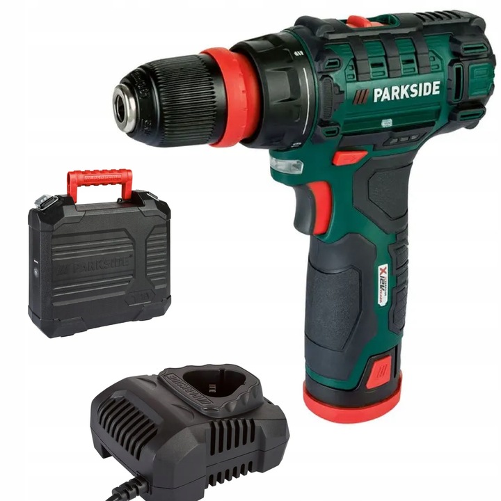 PARKSIDE Wiertarko wkrętarka akumulatorowa PBSA 12 akumulator i