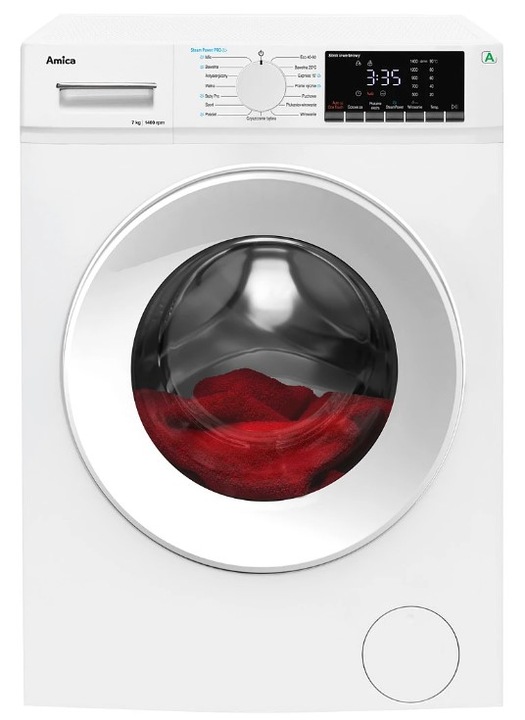 Pralka Amica WA5S714ALiSH 7kg 1400obr 15programów Slim inwerter