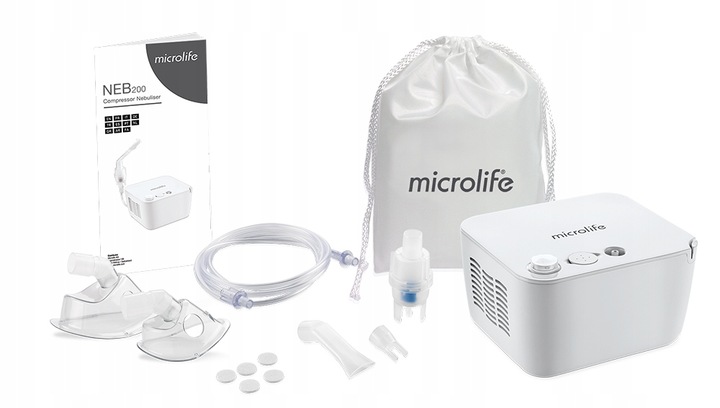 INHALATOR NEBULIZATOR MICROLIFE NEB200 DLA DZIECI I DOROSŁYCH + GRATISY