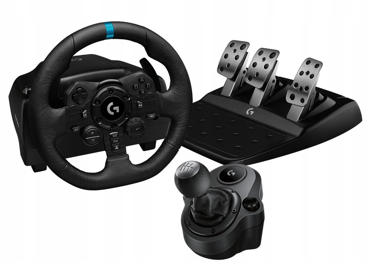 KIEROWNICA LOGITECH G923 TRUEFORCE PC PS4 PS5 + SHIFTER BIEGI - ZESTAW