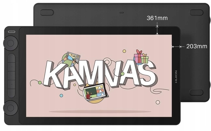 Tablet graficzny HUION Kamvas 13 Gen. 3 (2025) Czarny PenTech 4.0 PL + LEW