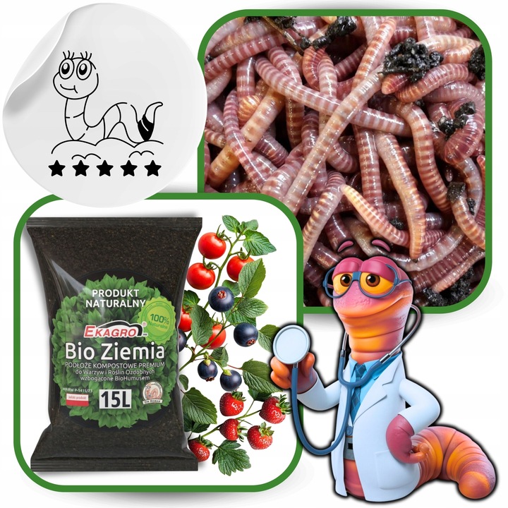 Bio Ziemia Ogrodowa Uniwersalna z EKO Nawozem Podłoże od Dżdżownic