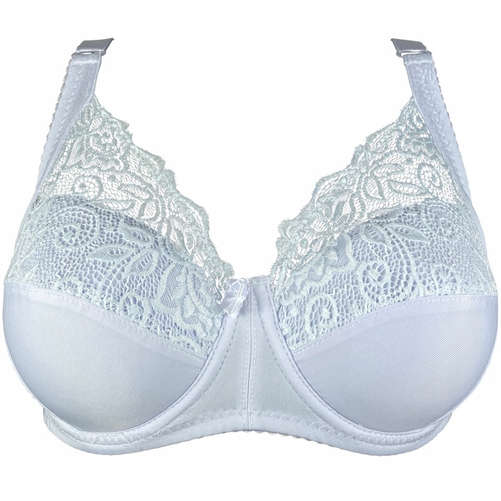 Biustonosz MIĘKKI Fiszbin Koronkowy SOFT Półusztywniany Duże Rozmiar Stanik
