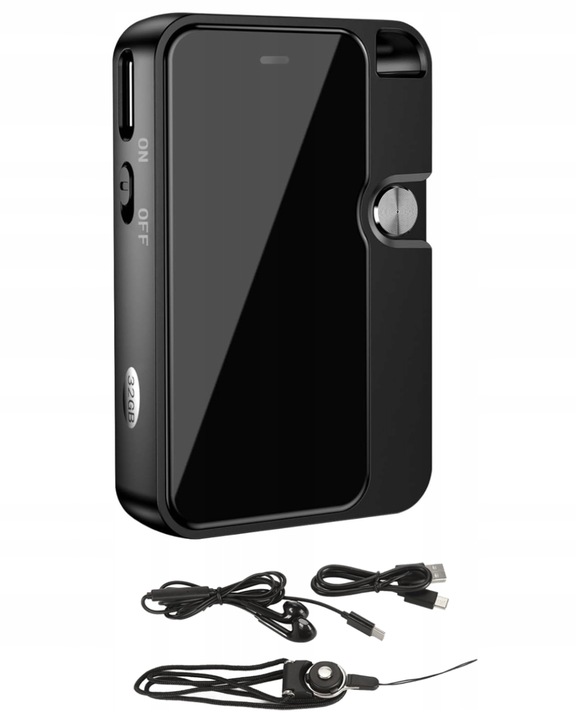 DYKTAFON SZPIEGOWSKI MINI CYFROWY PODSŁUCH MAŁY PENDRIVE 32GB BRELOK