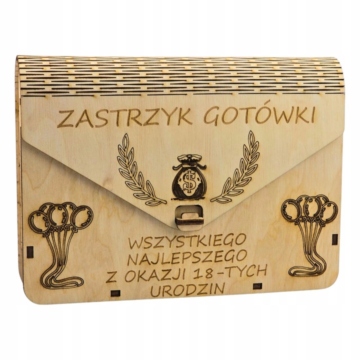 PUDEŁKO NA PIENIĄDZE PREZENT NA URODZINY CHRZEST ROCZEK PAMIĄTKA