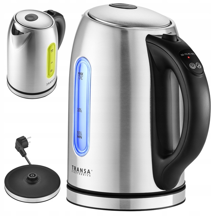 Czajnik elektryczny REGULACJA TEMPERATURY STAL NIERDZEWNA LED 2200 W