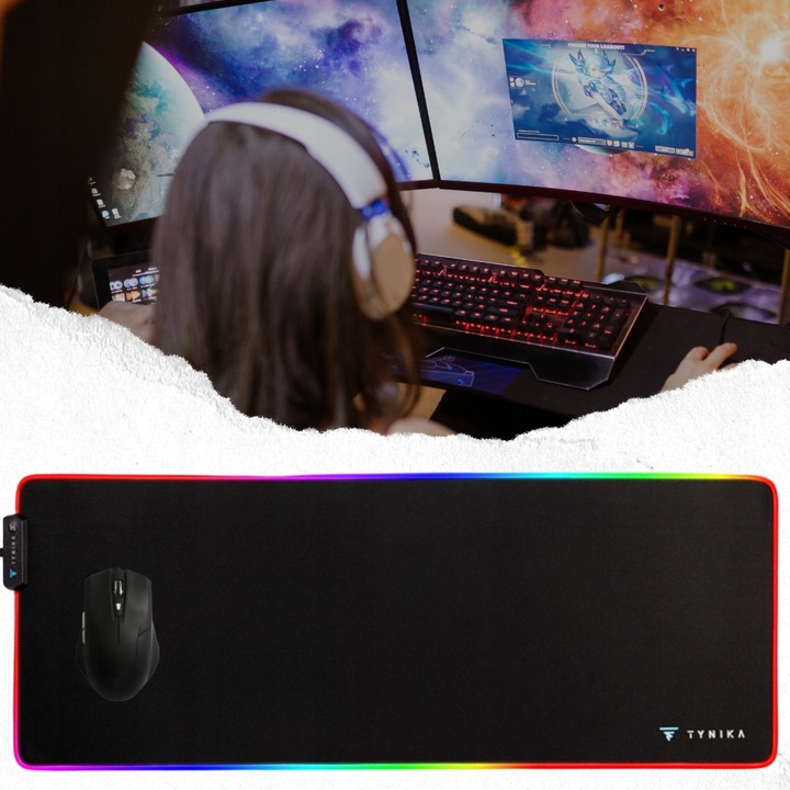 PODKŁADKA GAMINGOWA POD MYSZKE KLAWIATURE 80x30cm DLA GRACZY NA PREZENT